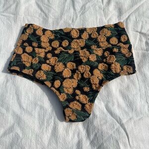 Montce Saffron Floral High Rise Bikini Bottoms - Size L